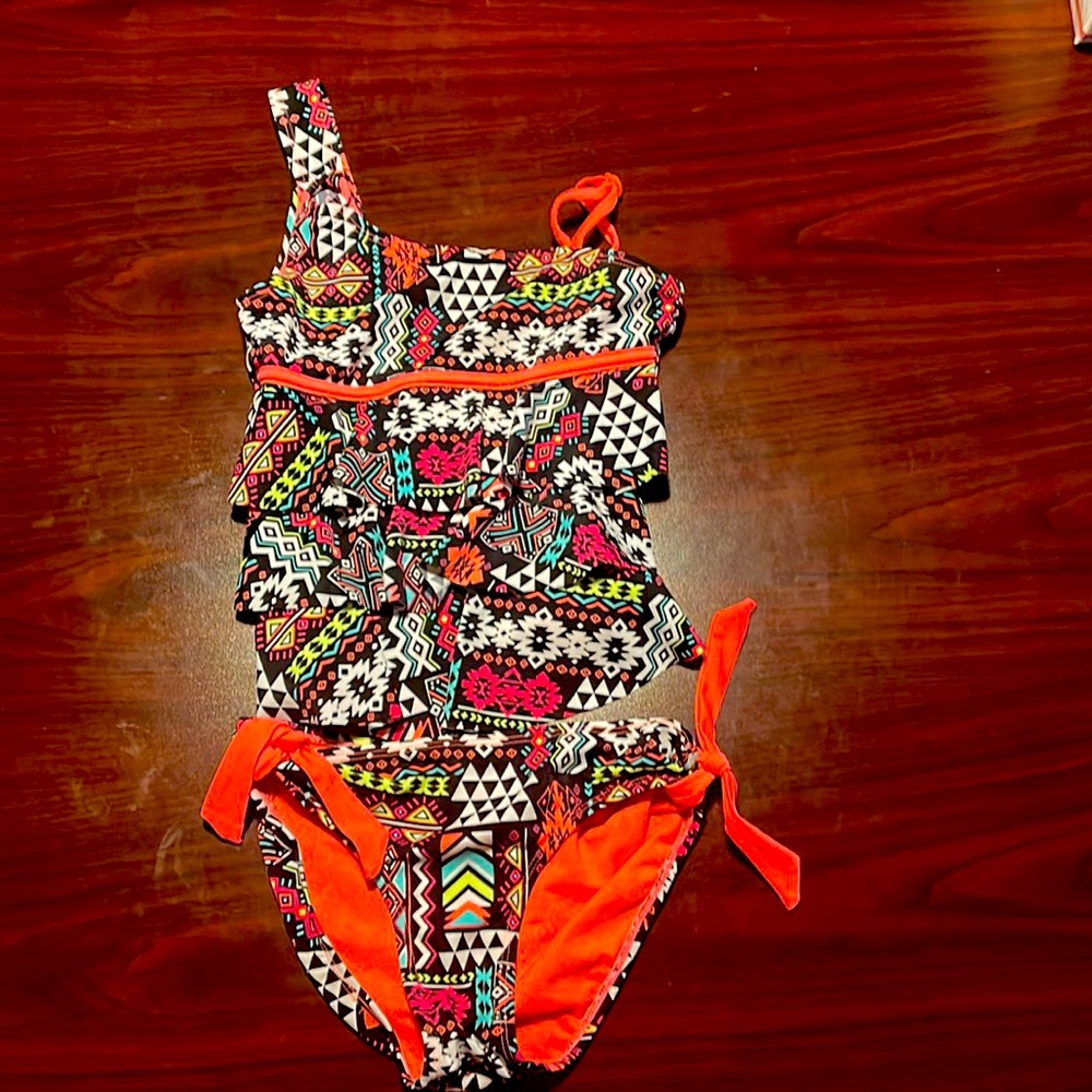 Justice, girls bikini, tankini, 2 piece, swimwear, bathing suit
